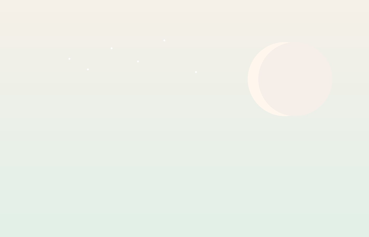 Pastel moon & stars